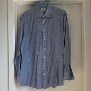Charles Tyrwhitt Blue Check Button Down Shirt